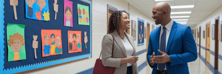 Parent Discussing Options With School Administrator