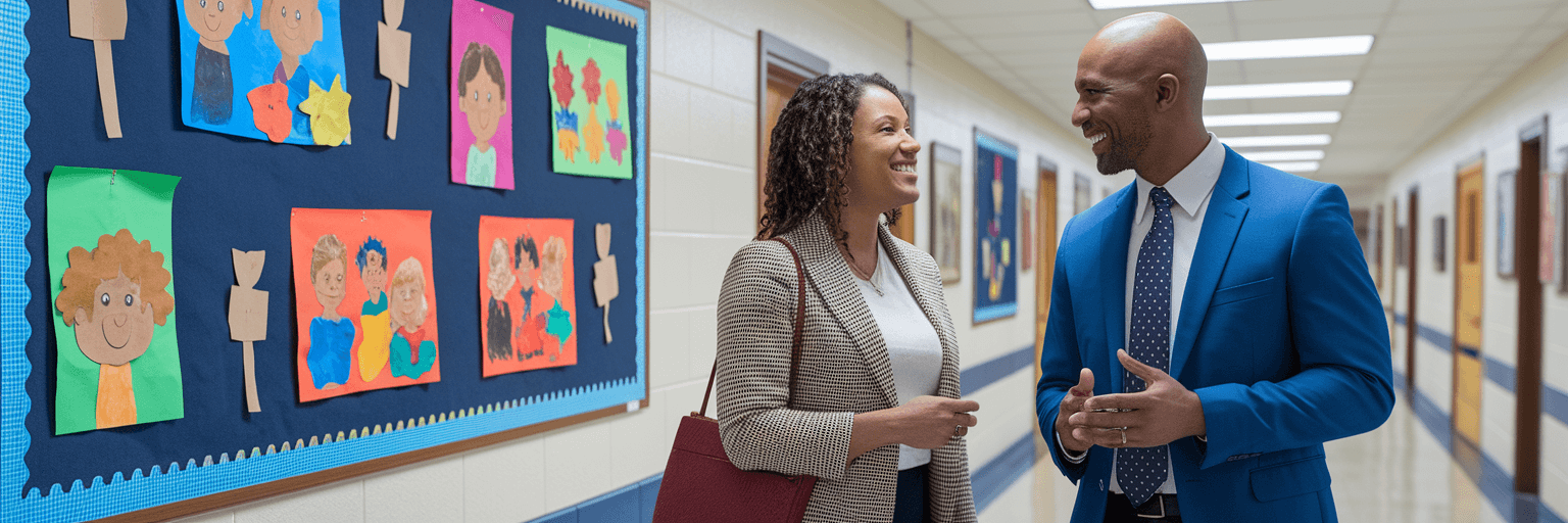 Parent Discussing Options With School Administrator