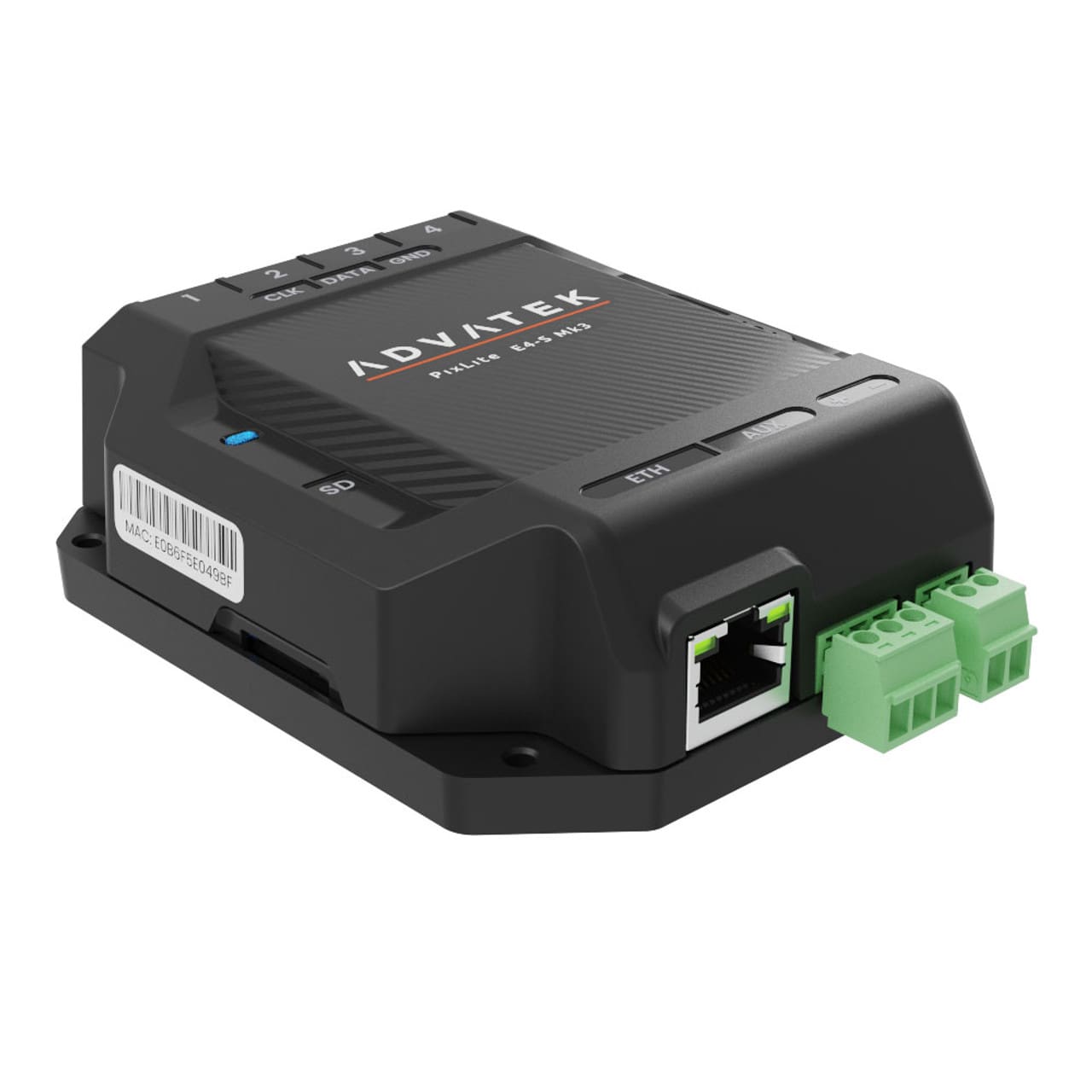 ADVATEK PixLite E4-S Mk3 Angled View