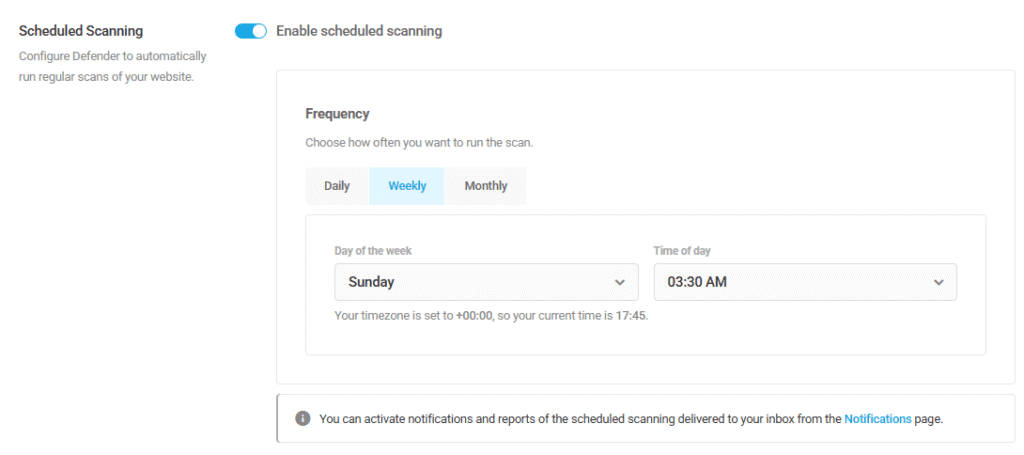 Defender Pro Scheduled Scanning